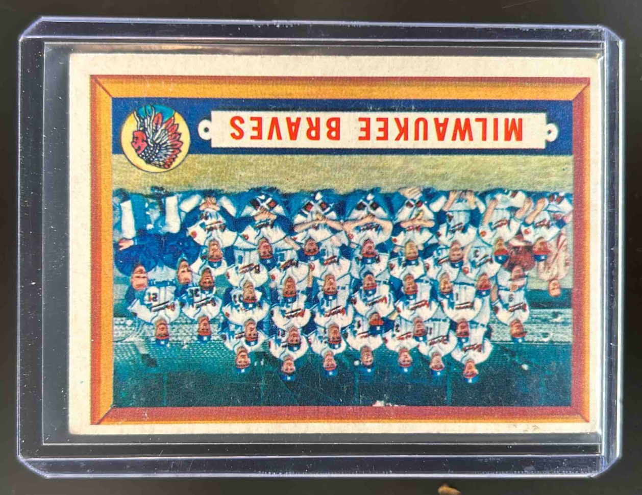 Card image for 1957 TOPPS MILWAUKEE BRAVES #114 TEAM CARD
