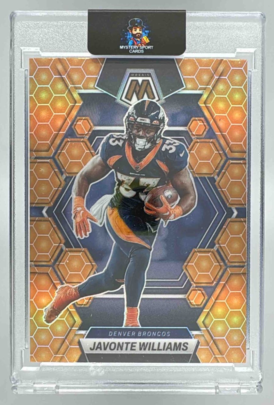Card image for 2023 Panini Football Mosaic Javonte Williams #68 Denver Broncos