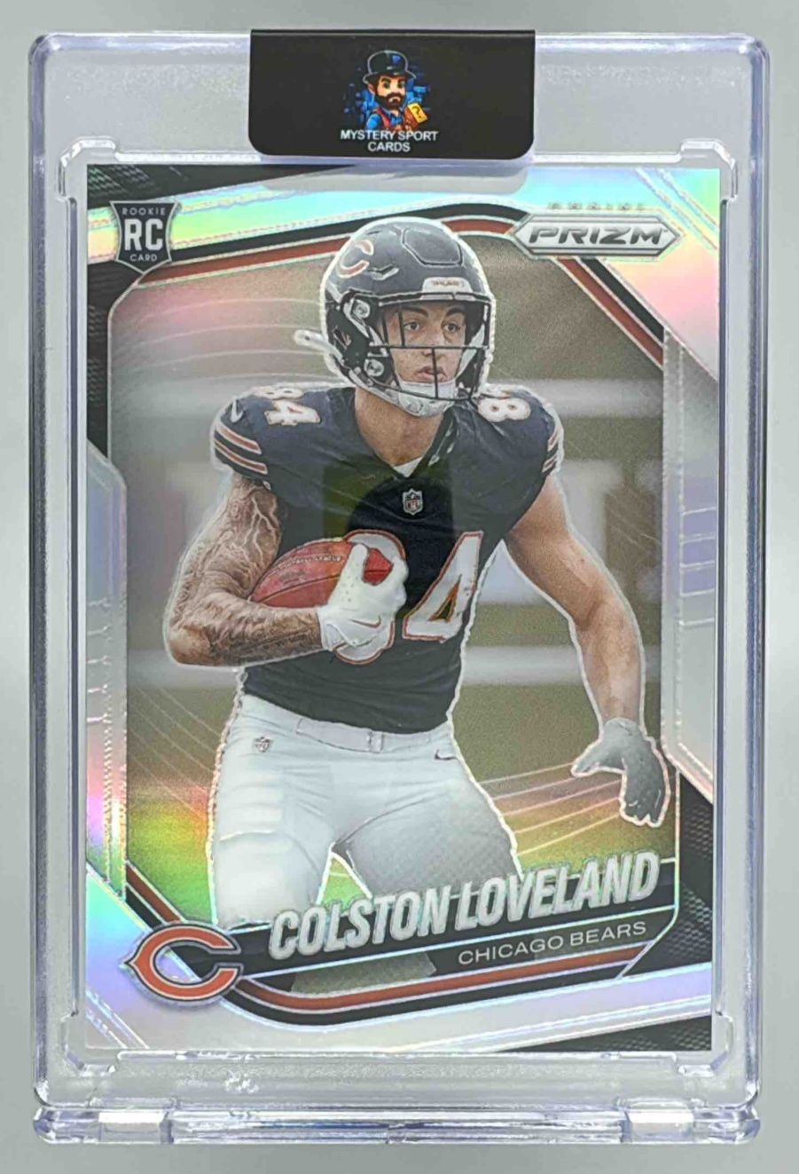 Card image for 2025 Panini Football Prizm Colston Loveland Silver #319 RC Chicago Bears