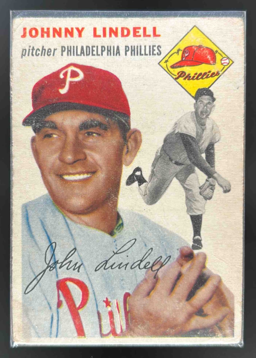 Card image for 1954 TOPPS BASEBALL JOHNNY LINDELL #51 PHILADELPHIA PHILLIES