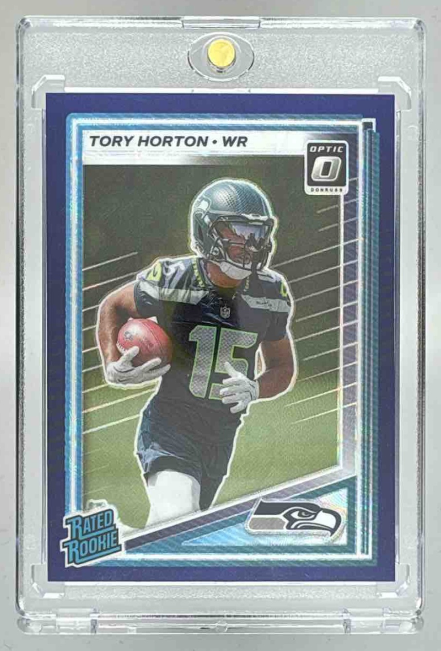 Card image for 2025 Panini Football Donruss Tory Horton Rated Rookie #388 RC Seattle Seahawks