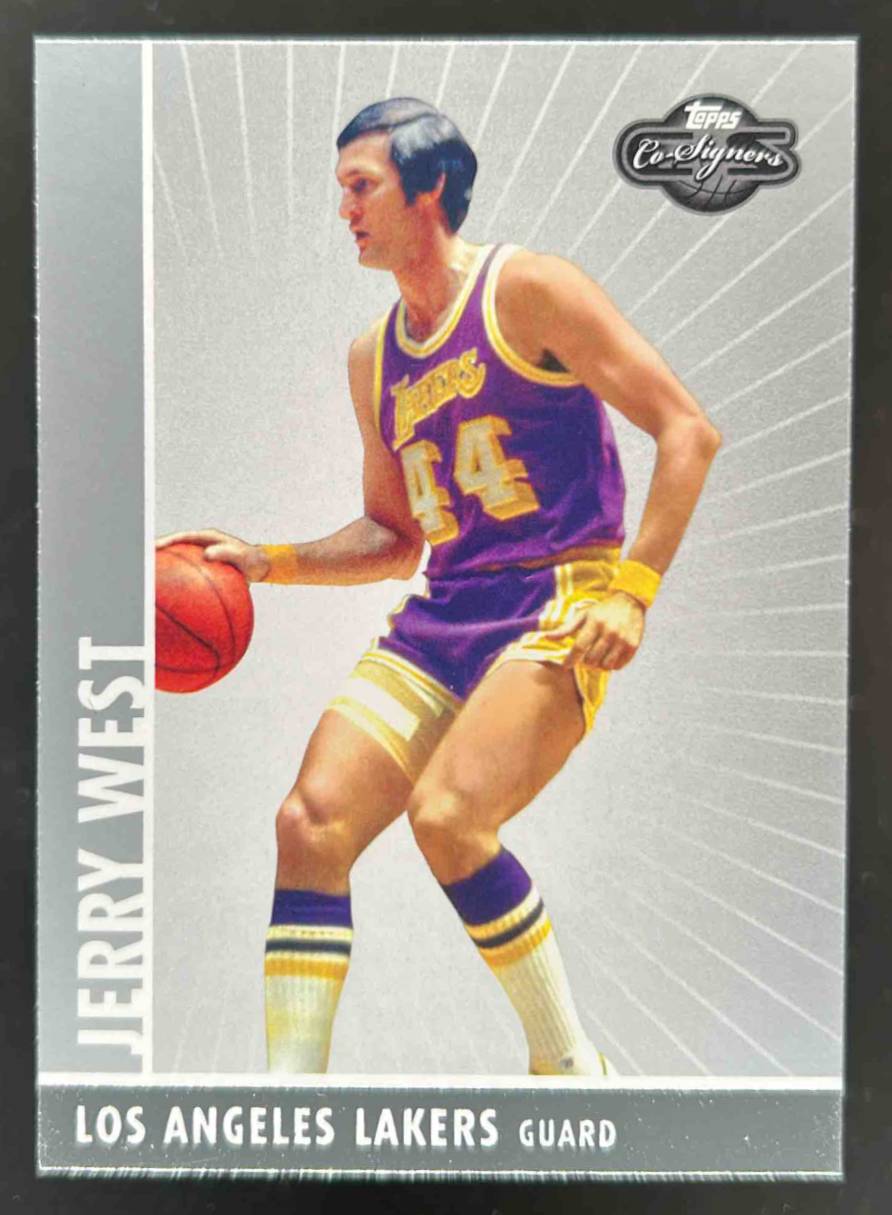 Card image for 2008-09 TOPPS CO-SIGNERS JERRY WEST #97 LOS ANGELES LAKERS