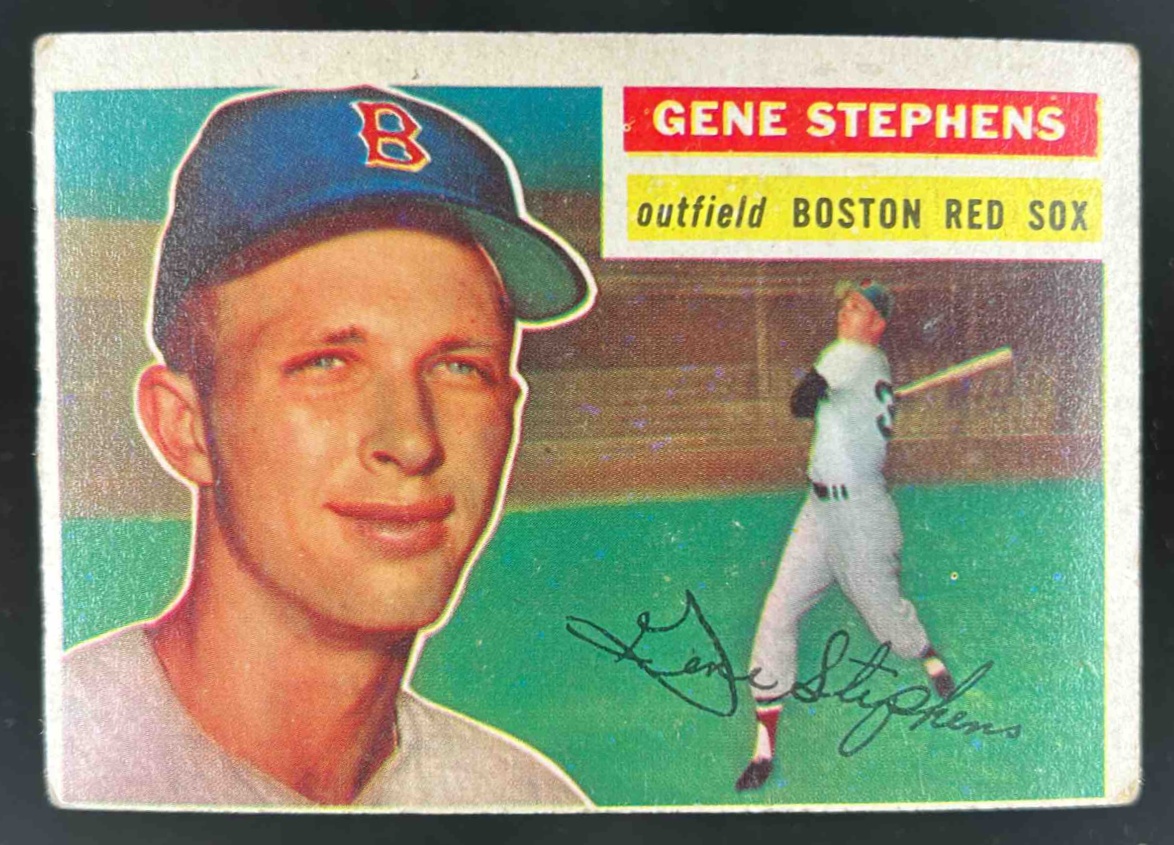 Card image for 1956 TOPPS BASEBALL GENE STEPHENS #313 BOSTON RED SOX