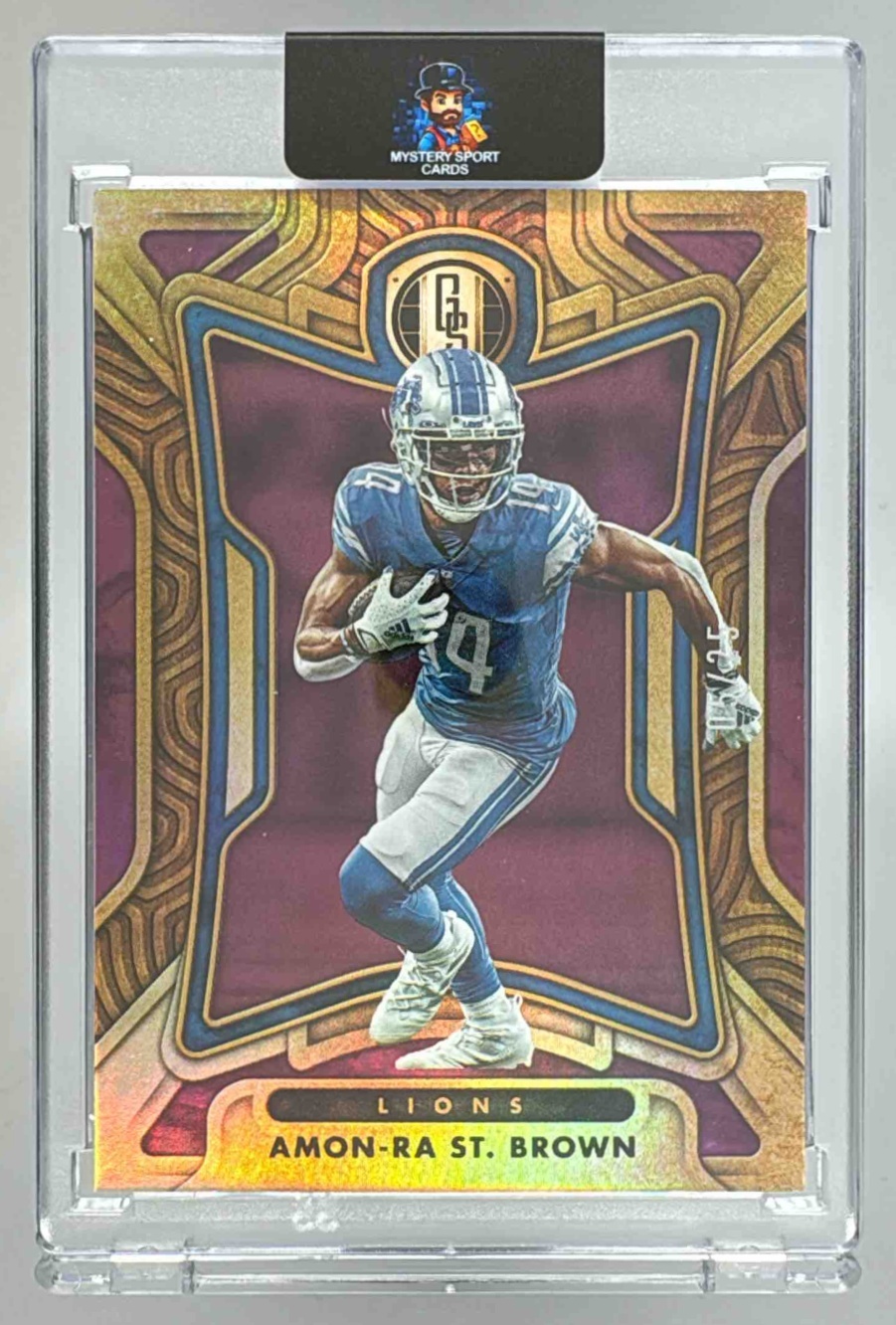 Card image for 2022 Panini Football Gold Standard Amon-Ra St. Brown Rose /25 #32 Detroit Lions