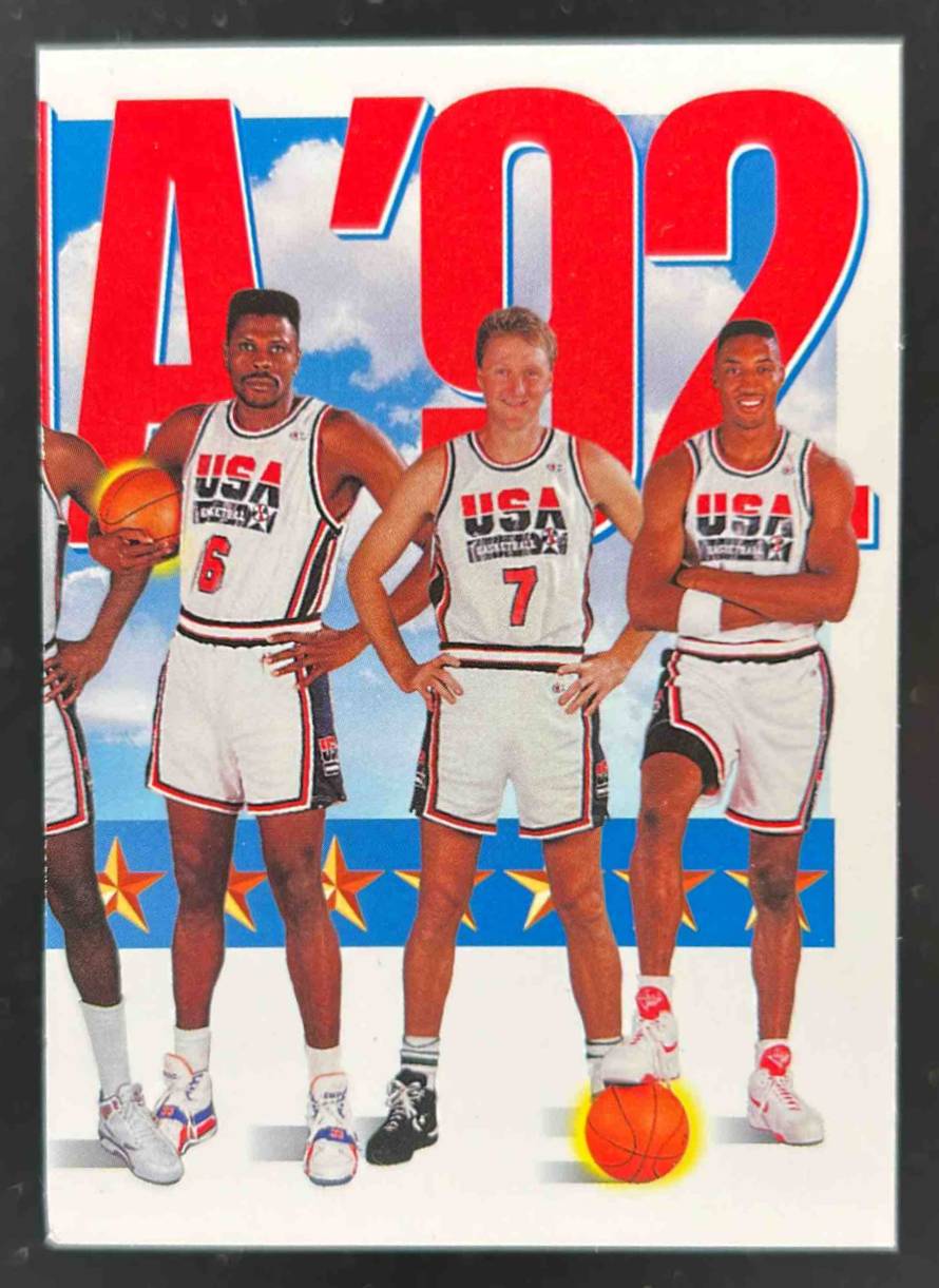 Card image for 1991-92 SKYBOX PATRICK EWING / LARRY BIRD SCOTTIE PIPPEN USA #546