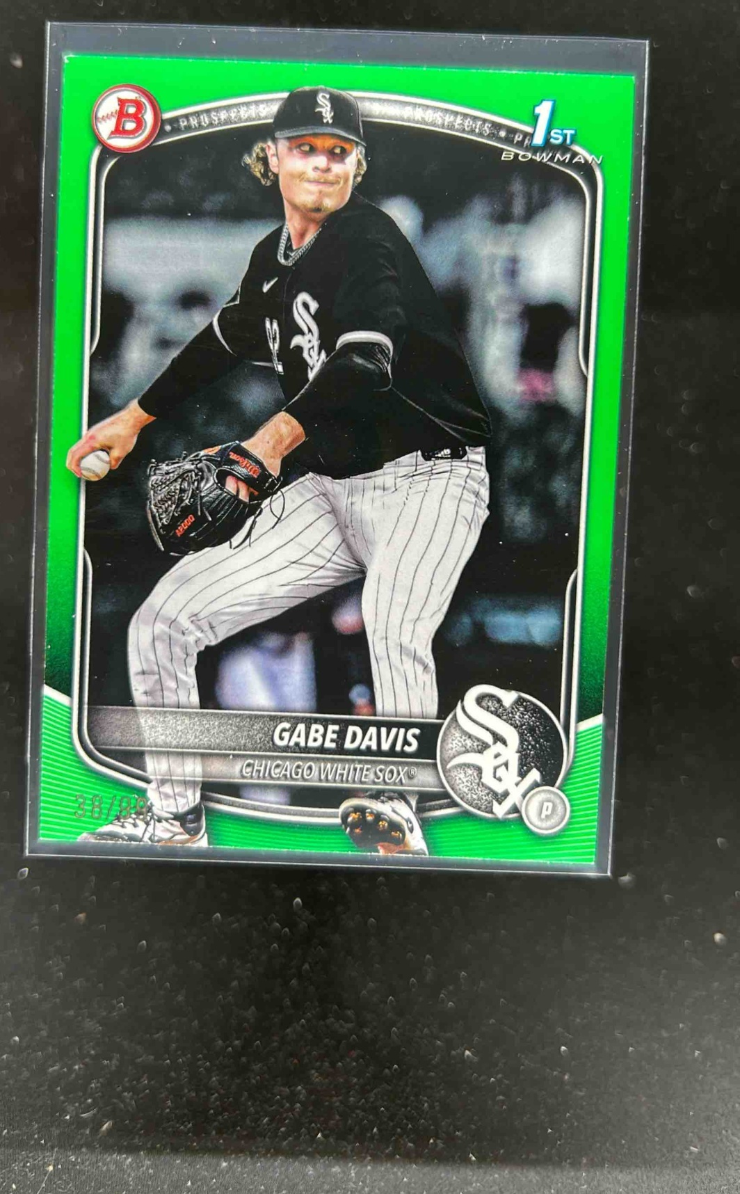 Card image for Gabe Davis 2025 Bowman Draft Green Border /99