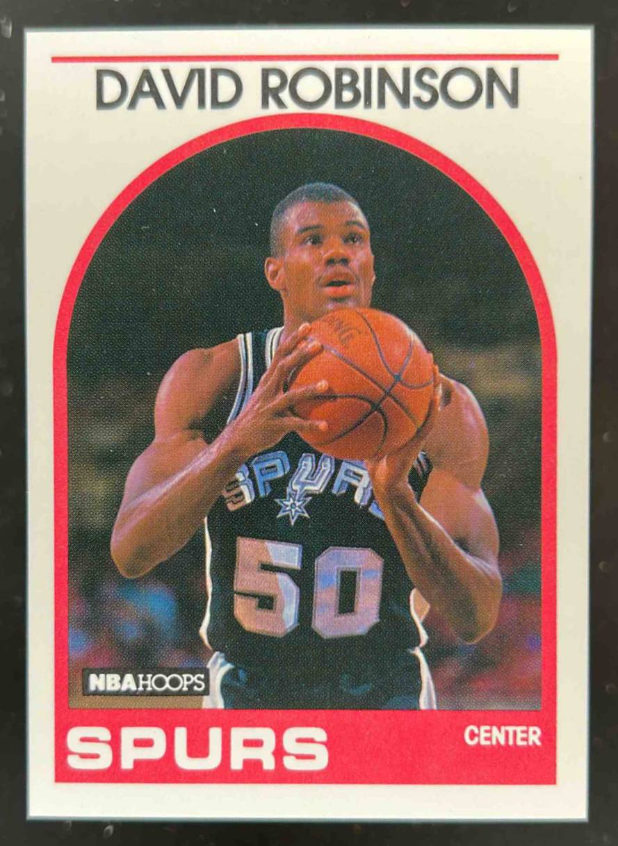 Card image for 1989-90 HOOPS DAVID ROBINSON #310 RC ROOKIE SAN ANTONIO SPURS