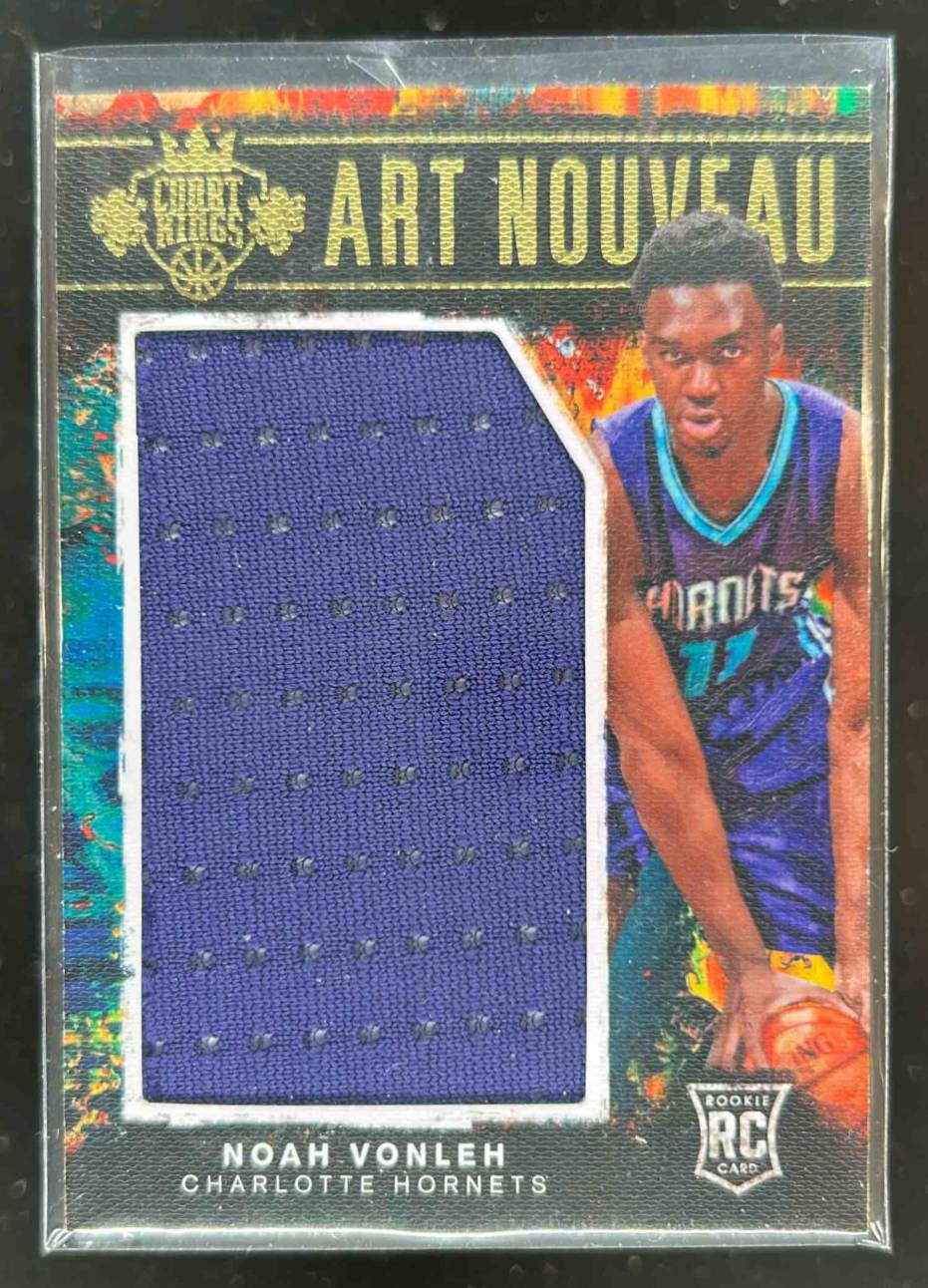 Card image for 2014-15 Panini Court Kings Noah Vonleh Art Nouveau Jerseys 253 /299 #9 RC Rookie
