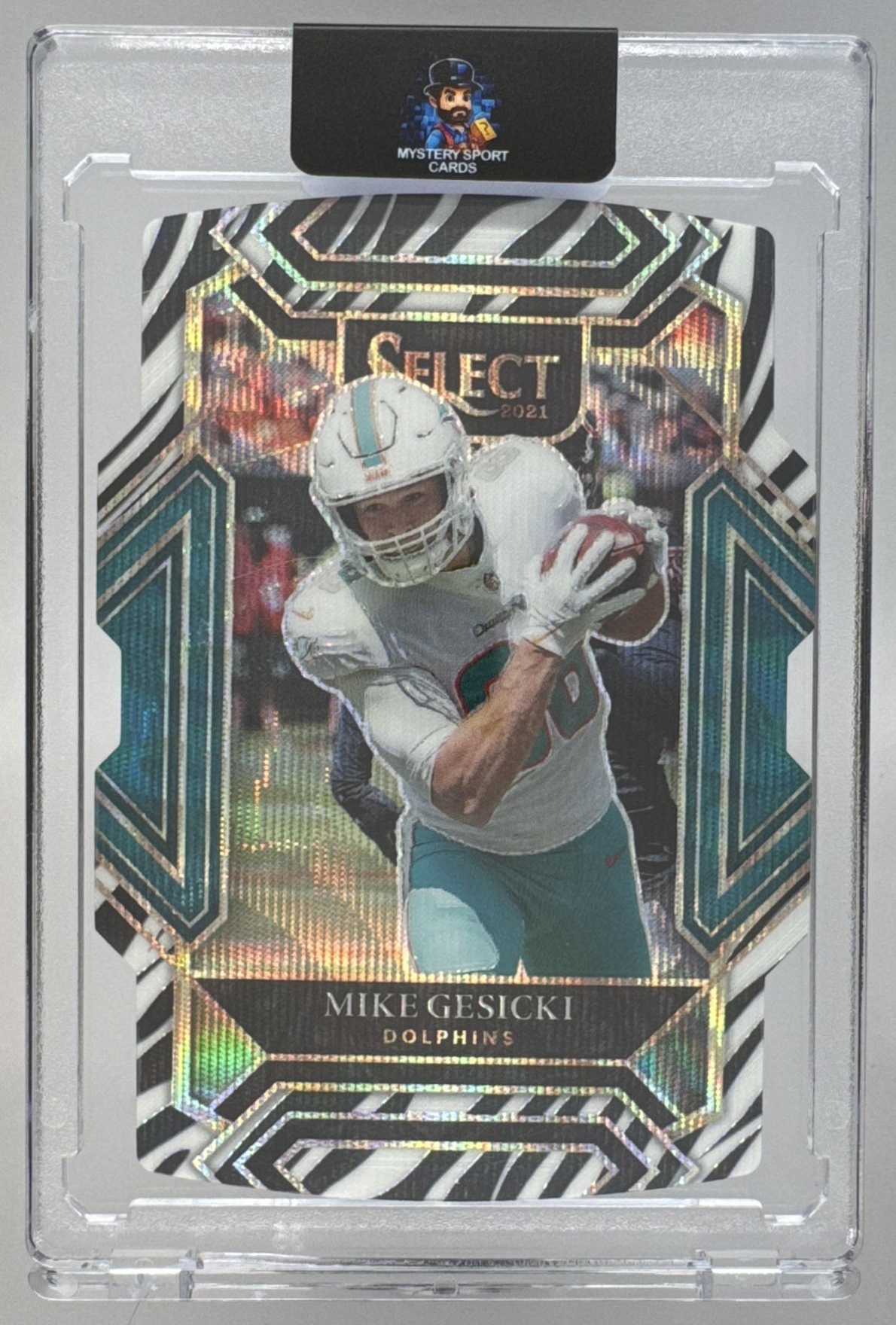 Card image for 2021 Panini Football Select Mike Gesicki #222 Club Miami Dolphins