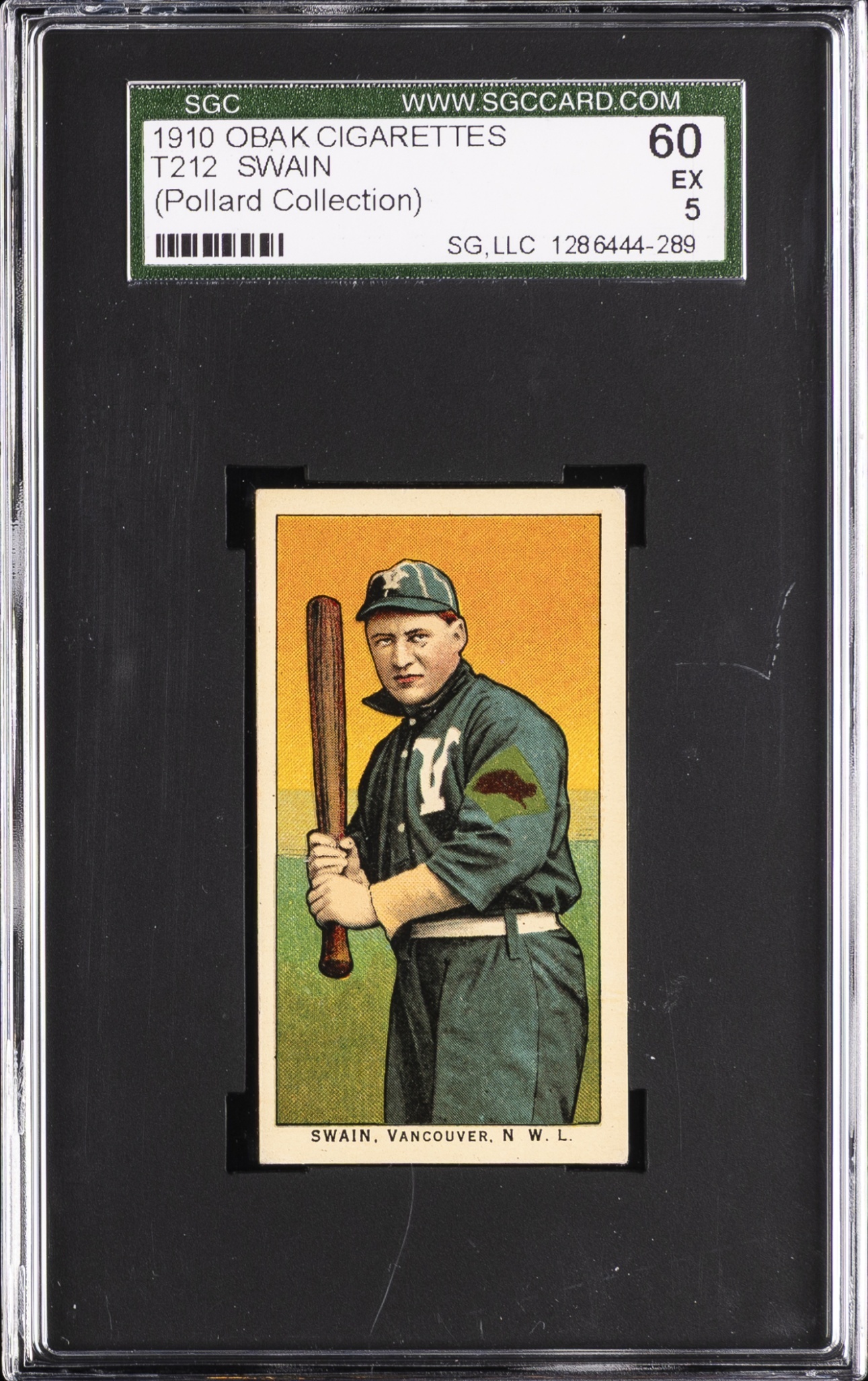 1910 T212 Obak Cy Swain Pollard Collection SGC 5