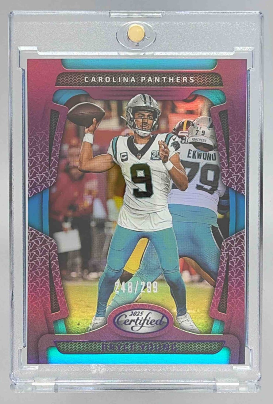 Card image for 2024 Panini Football Certified Bryce Young Blue Mirror /75 #17 Carolina Panthers