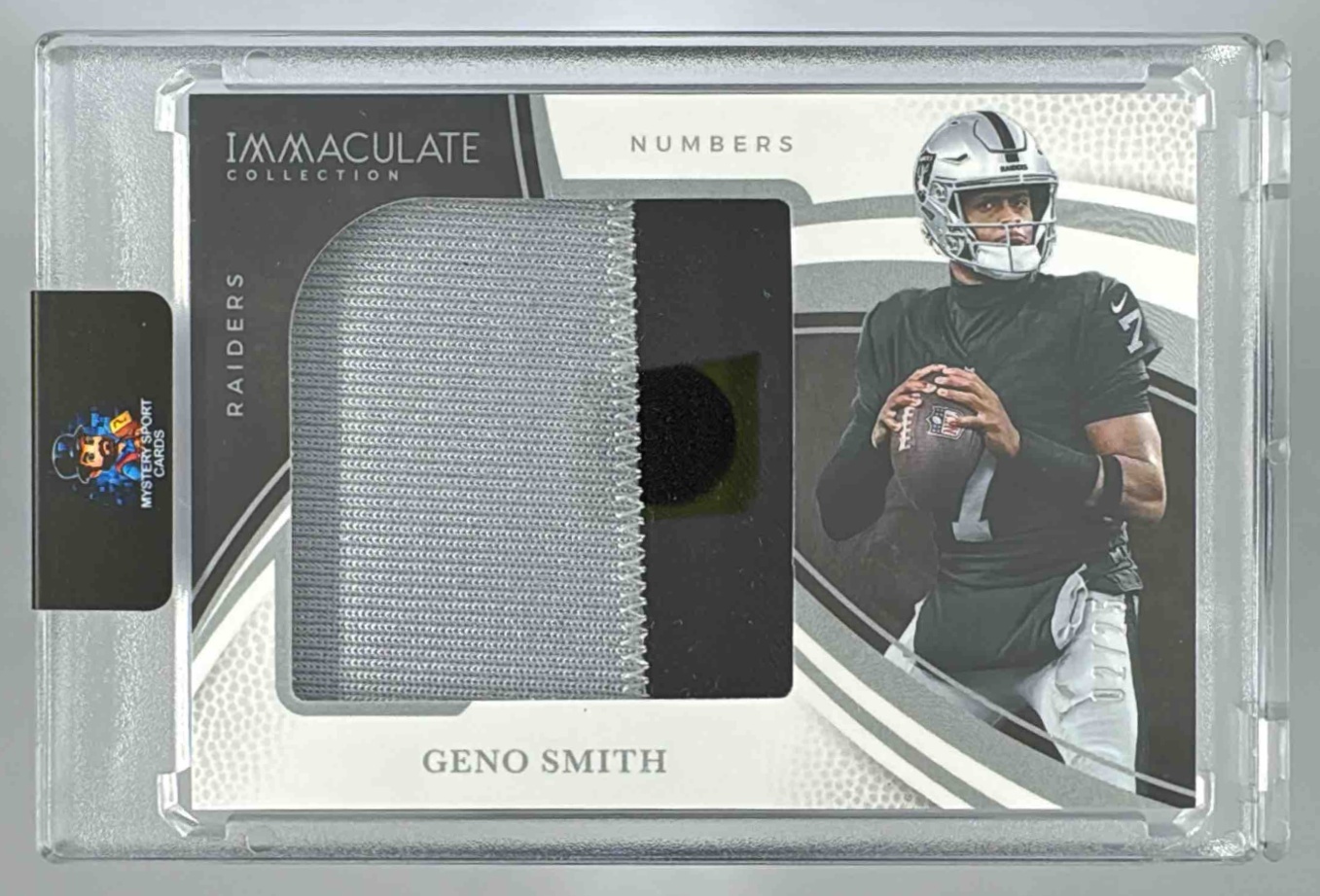 Card image for 2025 Panini Immaculate Collection Geno Smith Standard Jersey /49 #23 MEM Raiders