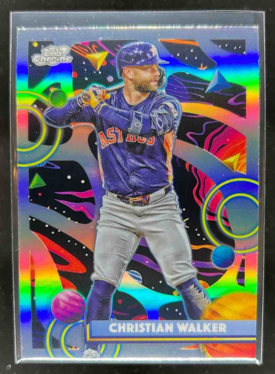 Card image for Christian Walker 2025 Topps Baseball Cosmic Chrome Refractor Houston Astros