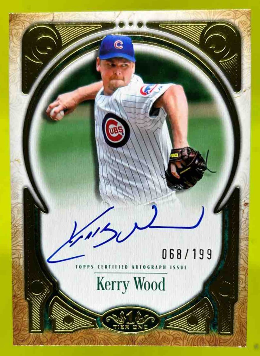 Card image for Kerry Wood 2026 Topps Baseball Tier One Prime Performers Auto /199 Chicago Cubs