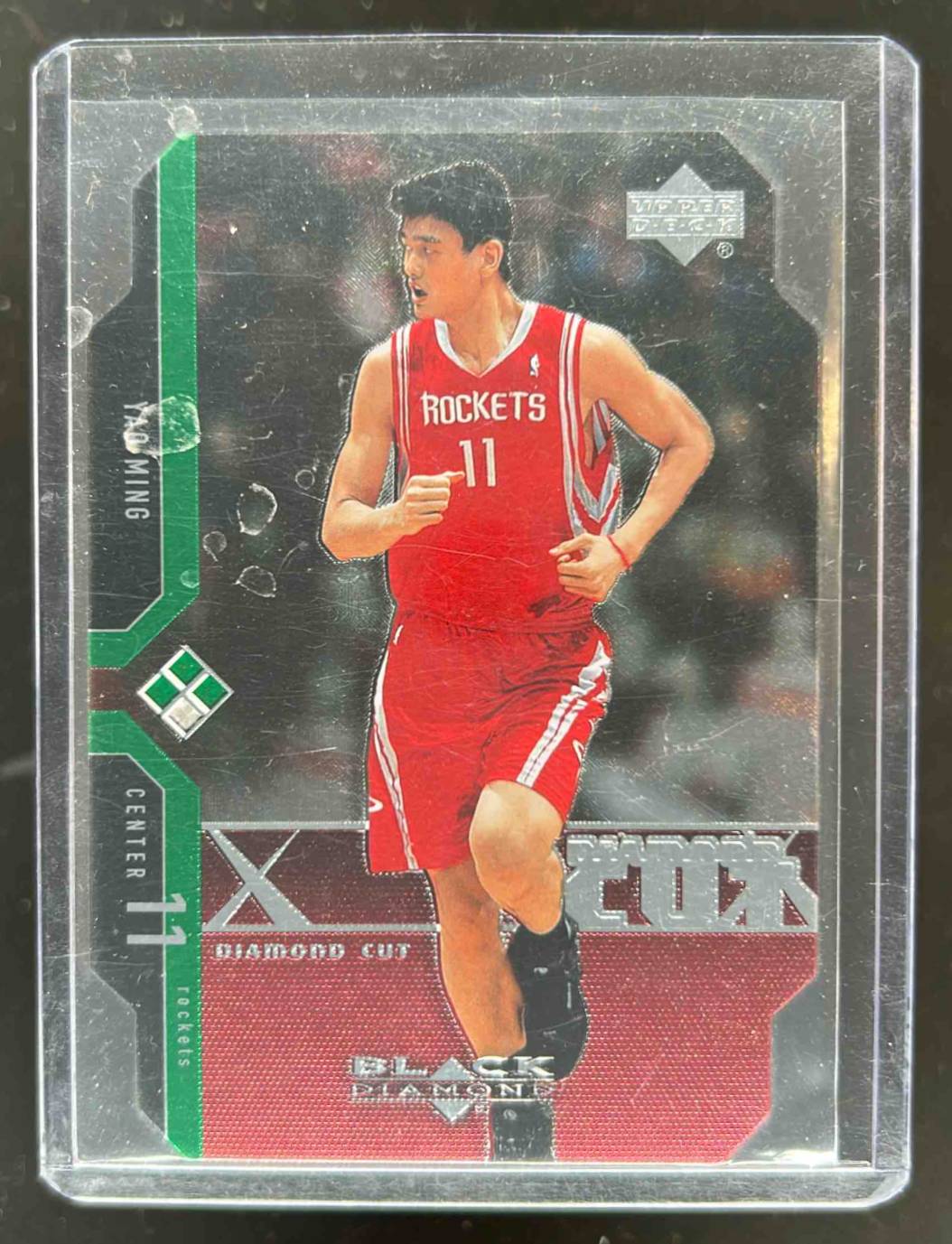 Card image for 2004-05 UPPER DECK BLACK DIAMOND YAO MING CUTS TRIPLE #DC20 HOUSTON ROCKETS