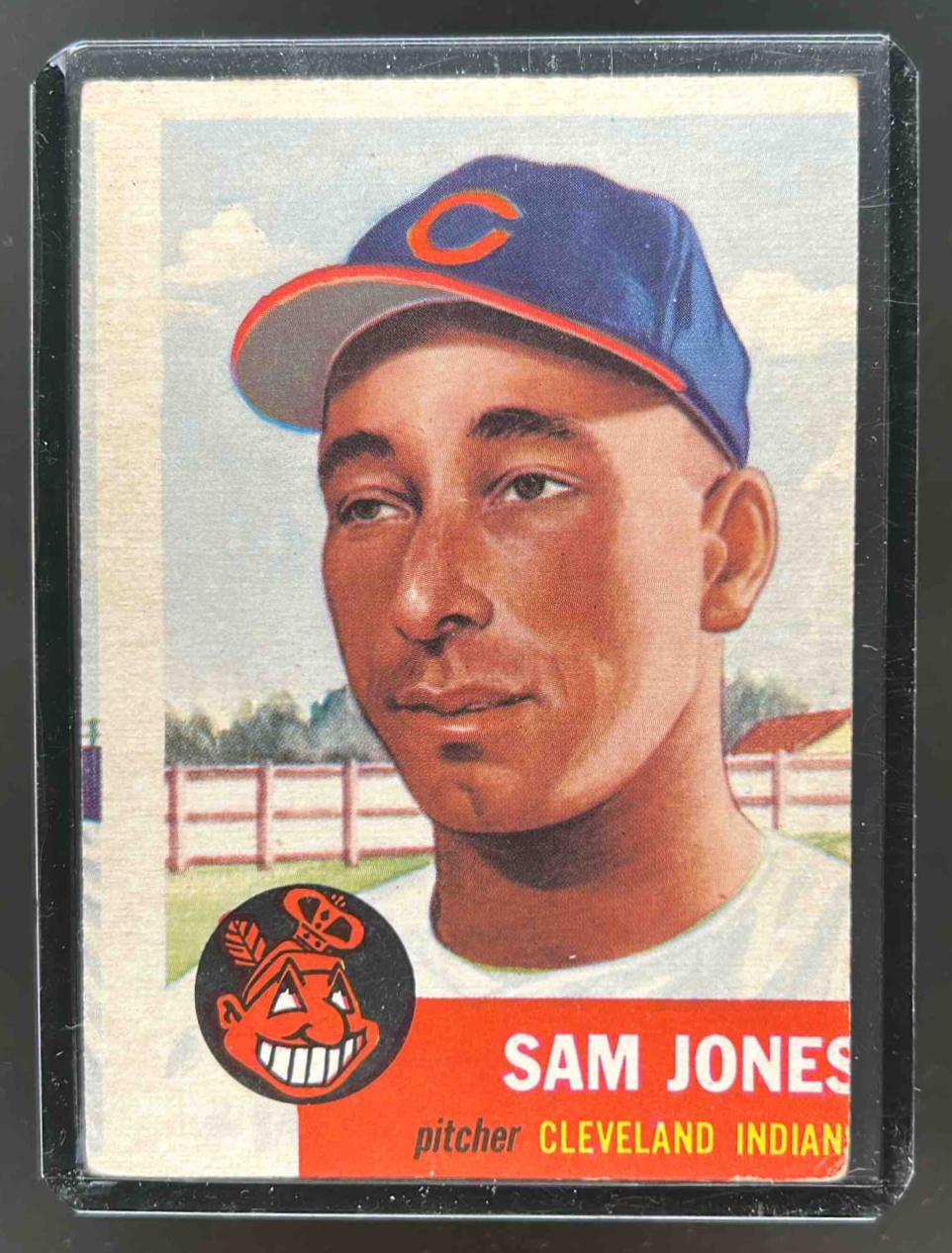 Card image for 1953 TOPPS BASEBALL SAM JONES #6