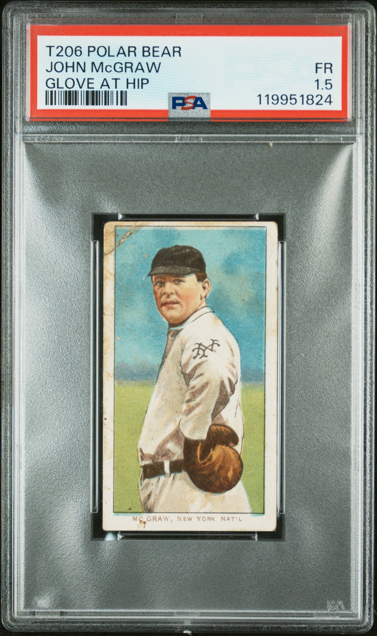 T206 John McGraw Polar Bear Glove at Hip PSA 1.5