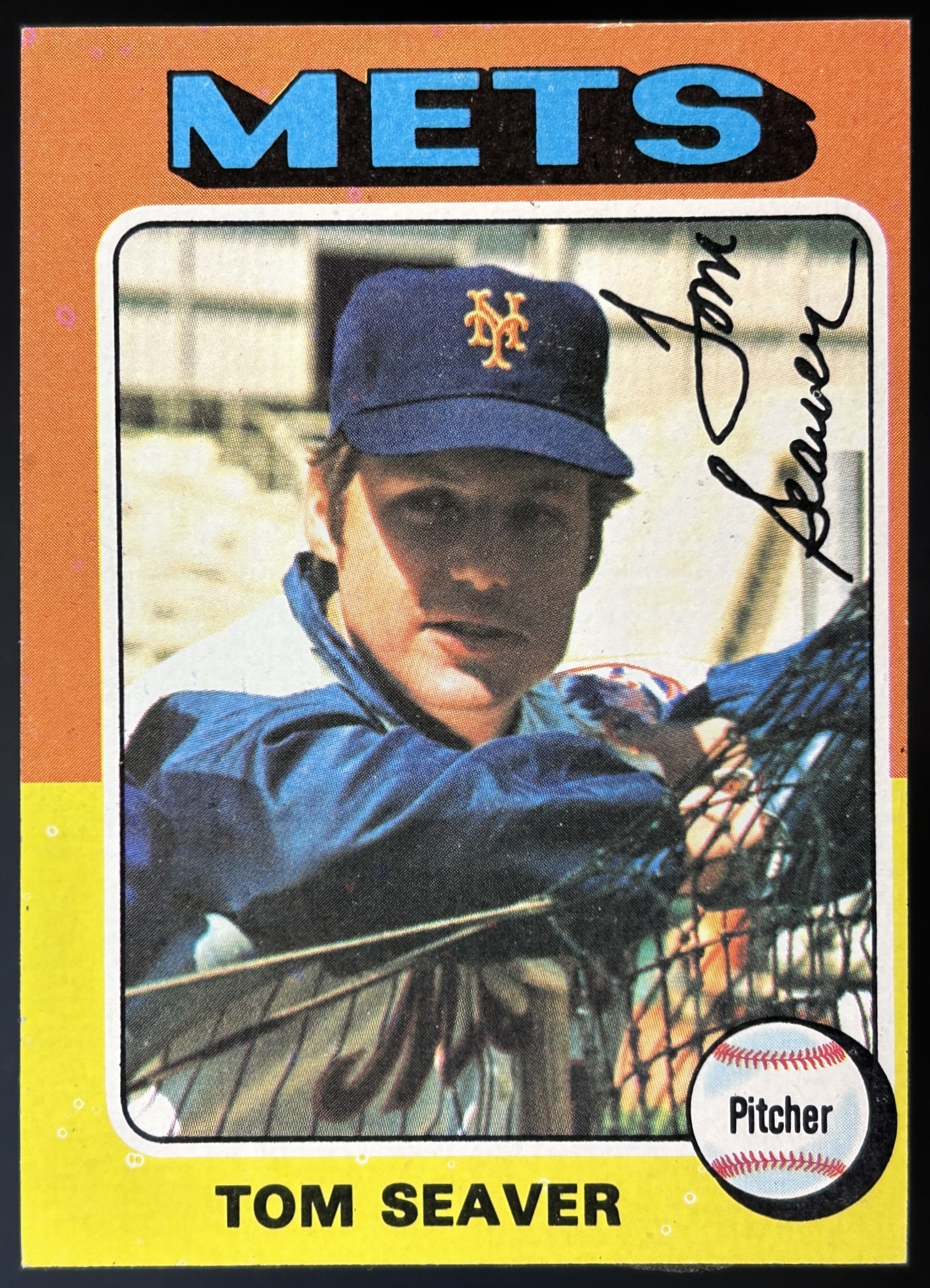 Card image for 1975 TOPPS TOM SEAVER #370 NEW YORK METS