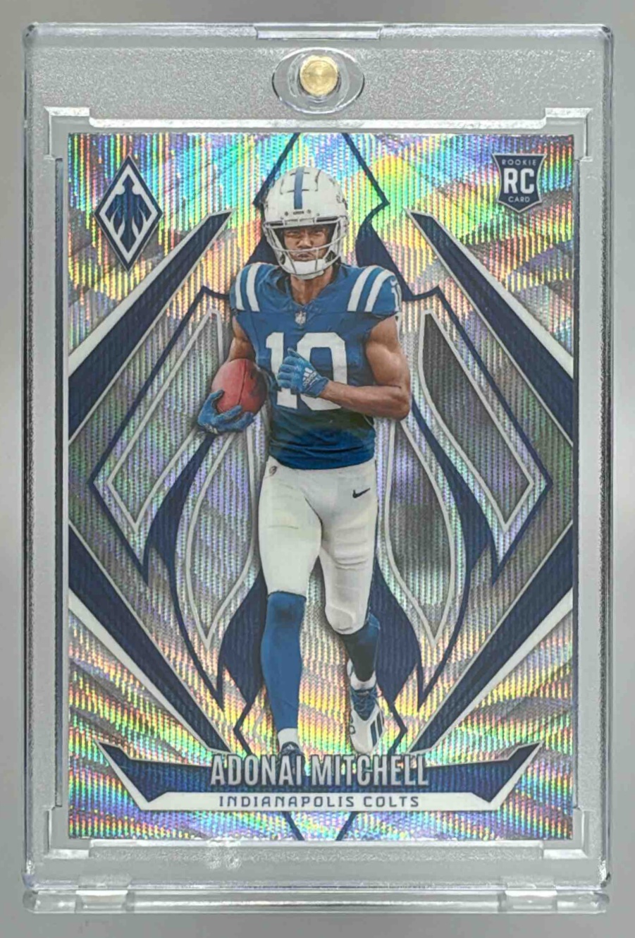 Card image for 2024 Panini Football Phoenix Adonai Mitchell #153 RC Indianapolis Colts