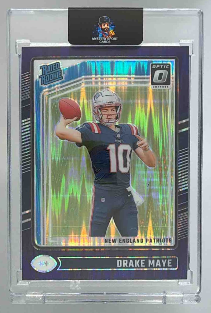 Card image for 2024 Panini Donruss Optic Drake Maye #229 Rated Rookie Patriots