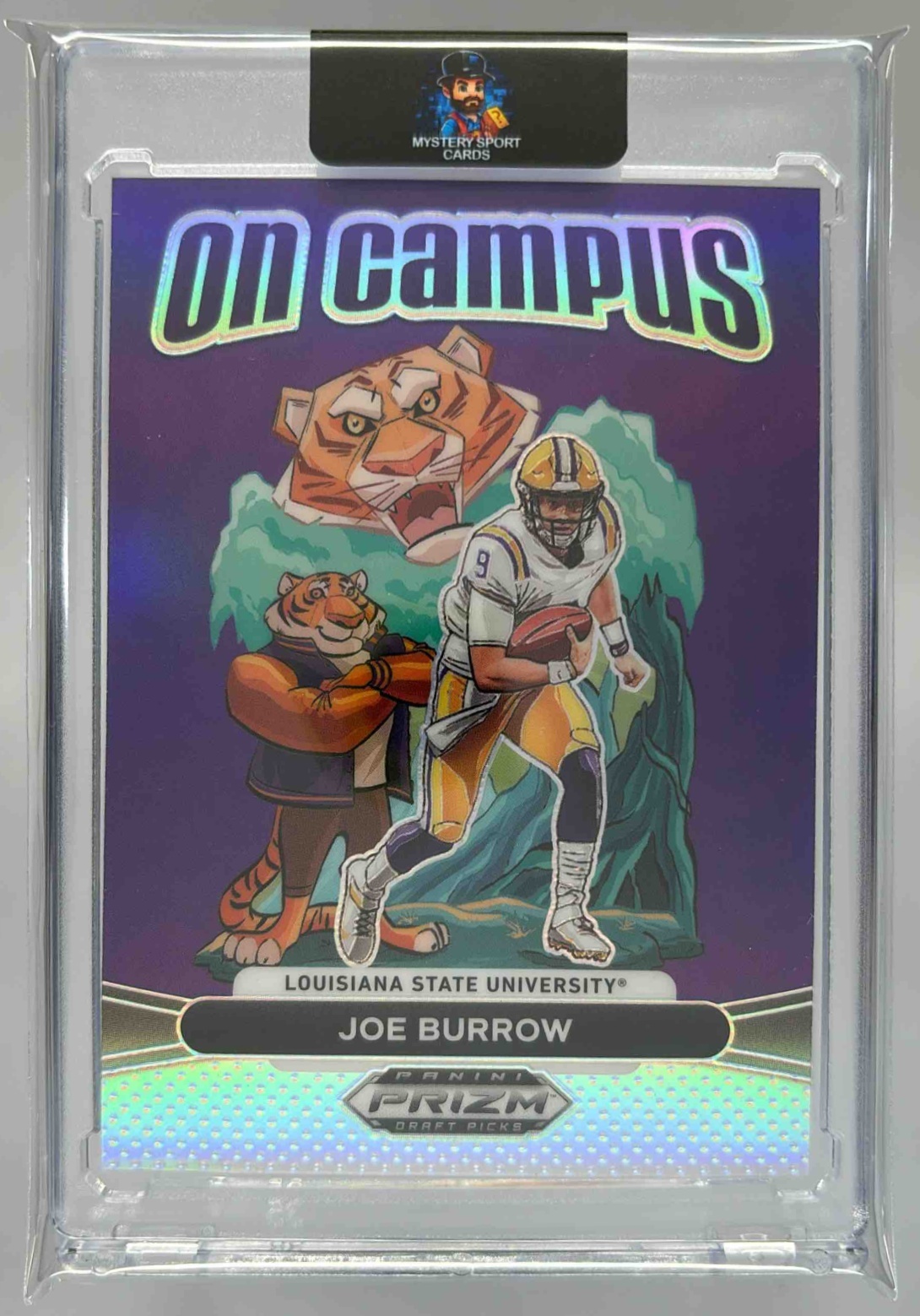 Card image for 2025 Panini Football Prizm Draft Picks Joe Burrow Color Blast #24 LSU Tigers