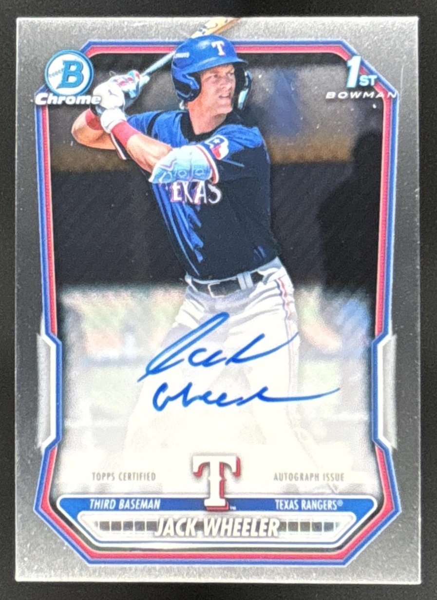 Card image for Jack Wheeler 2026 Bowman Chrome Prospect Auto Texas Rangers