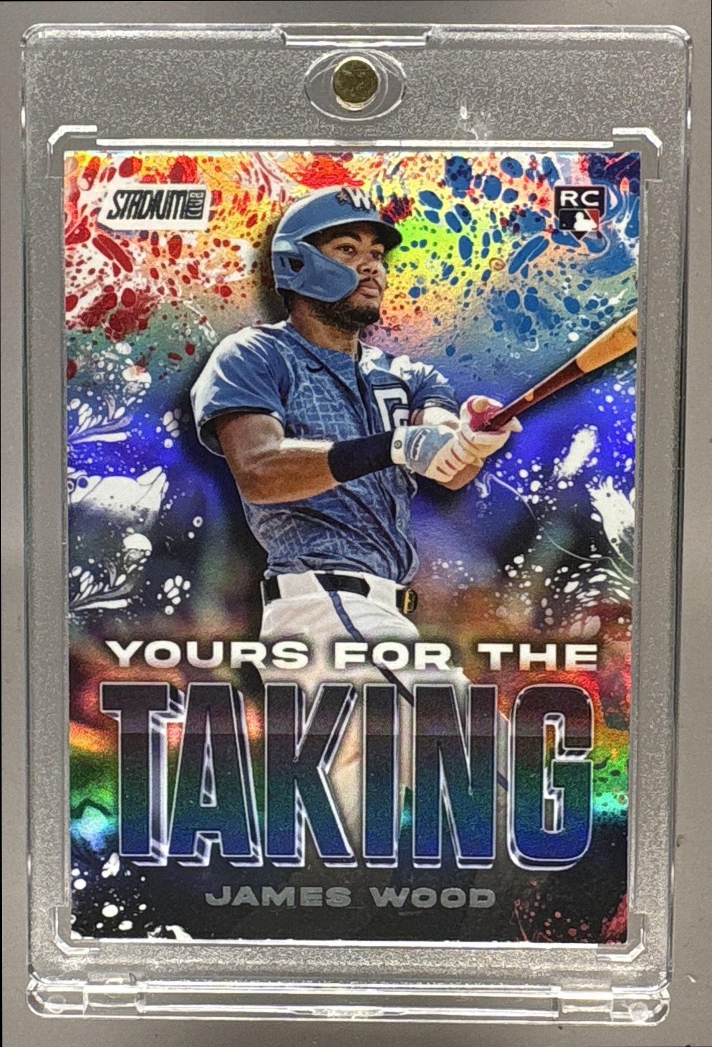 2025 TOPPS STADIUM CLUB JAMES WOOD #YK-1 YOURS FOR THE TAKING RC NATIONALS