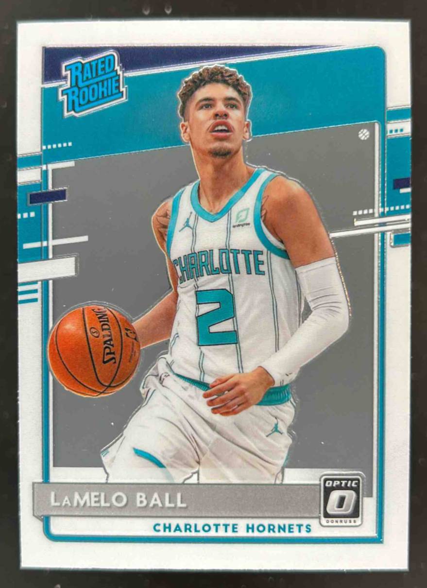 Card image for 2020-21 PANINI DONRUSS OPTIC LAMELO BALL #153 RC ROOKIE CHARLOTTE HORNETS