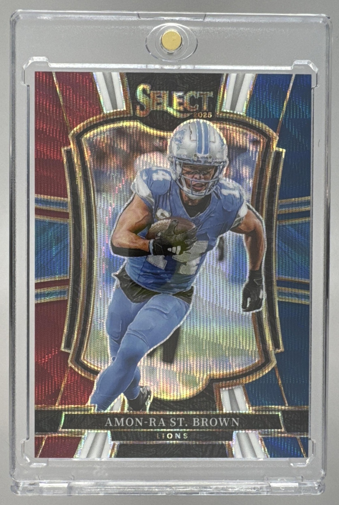 Card image for 2025 Panini Football Select Amon-Ra St. Brown Premier Level #170 Detroit Lions