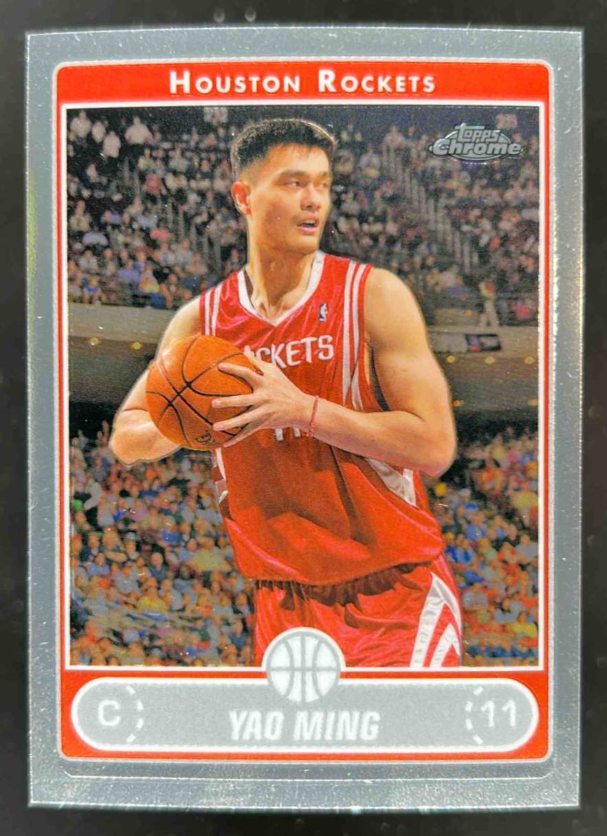 Card image for 2006-07 TOPPS CHROME YAO MING #44 HOUSTON ROCKETS