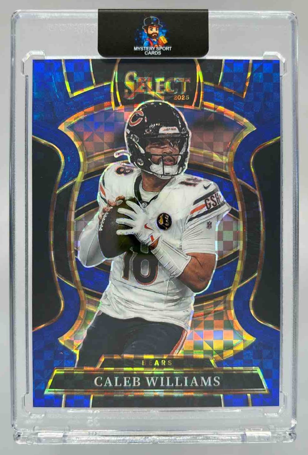 Card image for 2025 Panini Select Caleb Williams Concourse Blue Prizm /249 #73 Bears