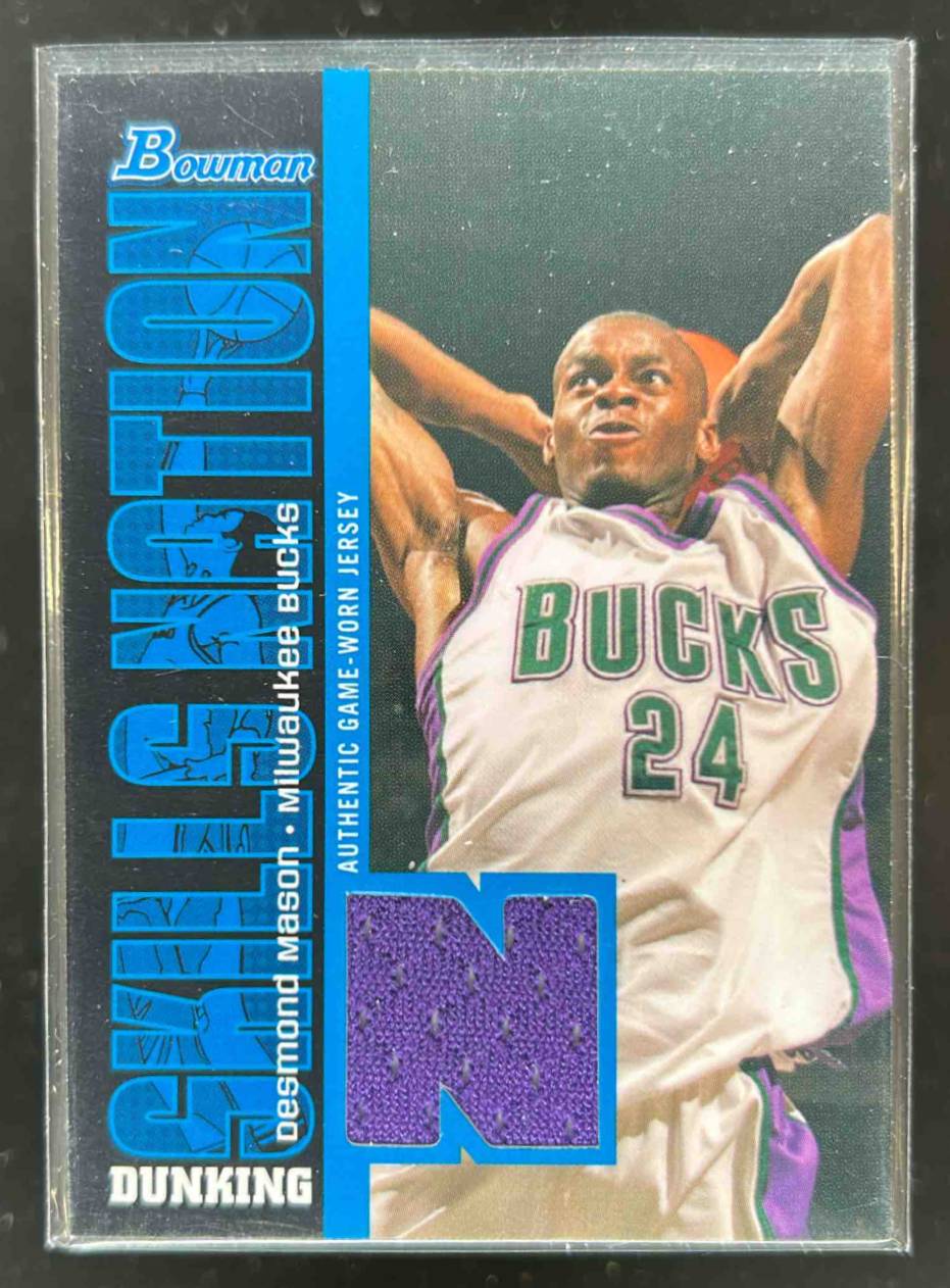Card image for 2005-06 BOWMAN DESMOND MASON SKILLS NATION RELICS #SN-DM MEM MILWAUKEE BUCKS
