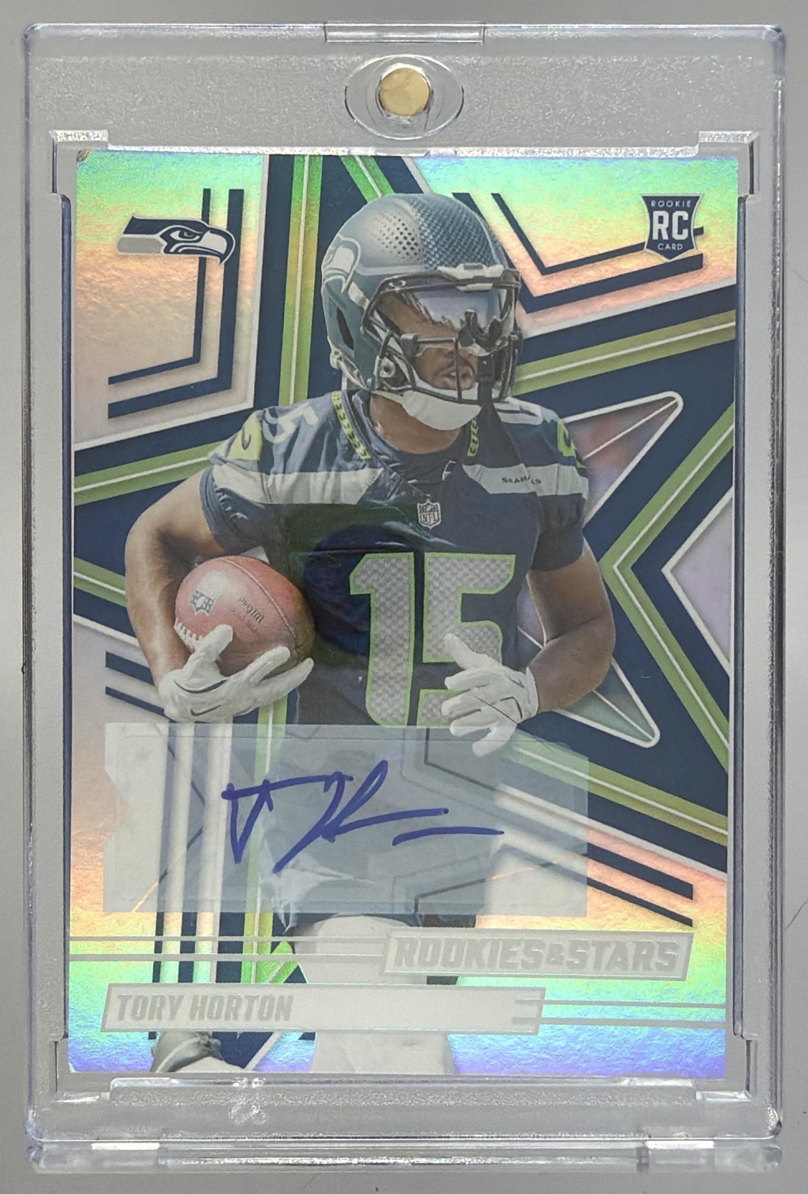 Card image for 2025 Panini Rookies & Stars Tory Horton Signatures #185 RC Auto Seahawks