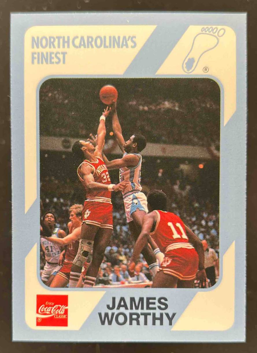 Card image for 1989 Collegiate Collection North Carolina's Finest James Worthy #20