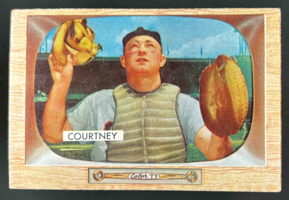 Card image for 1955 BOWMAN BASEBALL CLINT COURTNEY #34 CHICAGO WHITE SOX
