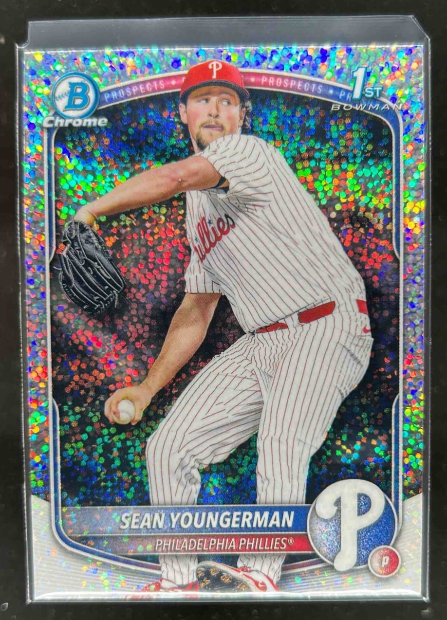 Card image for Sean Youngerman 2025 Bowman Draft Chrome Sparkle Refractor