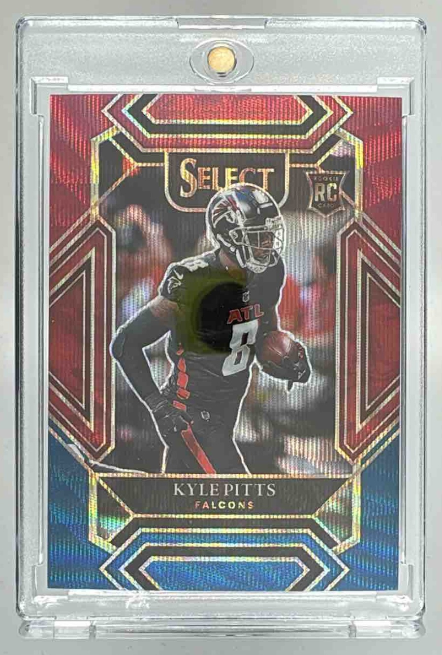 Card image for 2021 Panini Select Kyle Pitts Tri Color Prizm /149 #246 Club RC Falcons