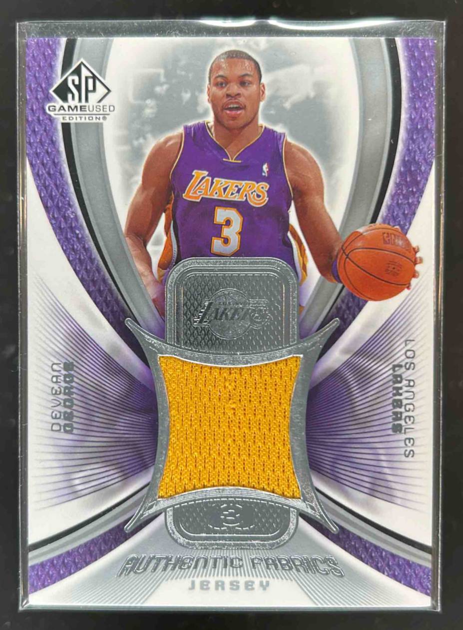 Card image for 2005-06 SP GAME USED DEVEAN GEORGE AUTHENTIC FABRICS #AF-DE LOS ANGELES LAKERS