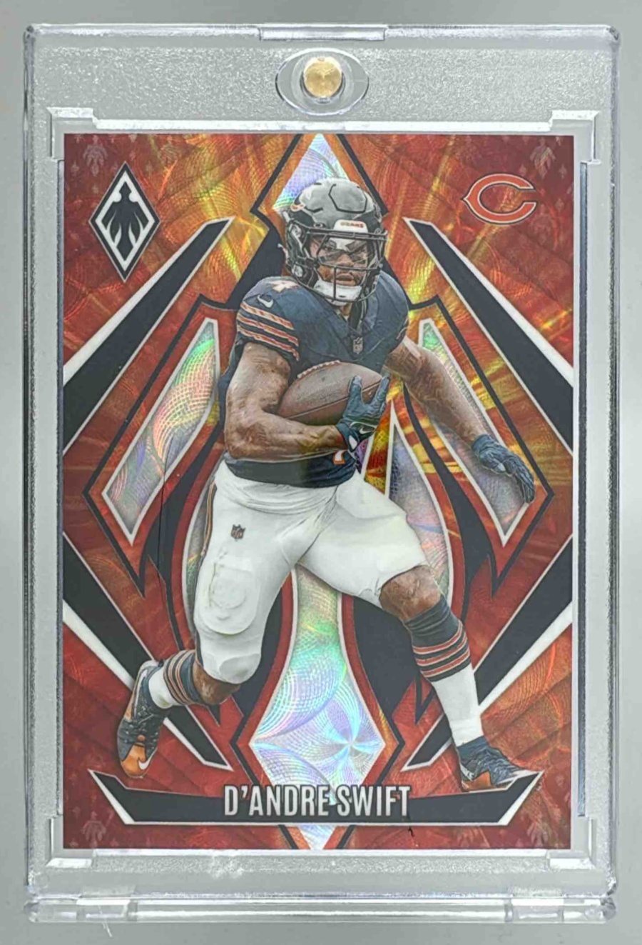 Card image for 2024 Panini Football Phoenix D'Andre Swift FireBurst /350 #30 Chicago Bears