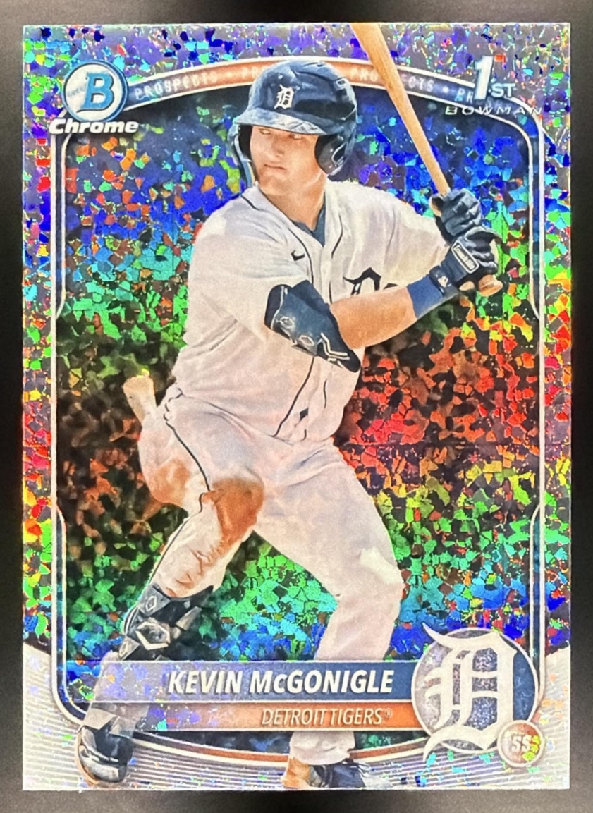 Kevin McGonigle 2025 Bowman Chrome #BCP-79 Mini Diamond Refractor 1st Prospect