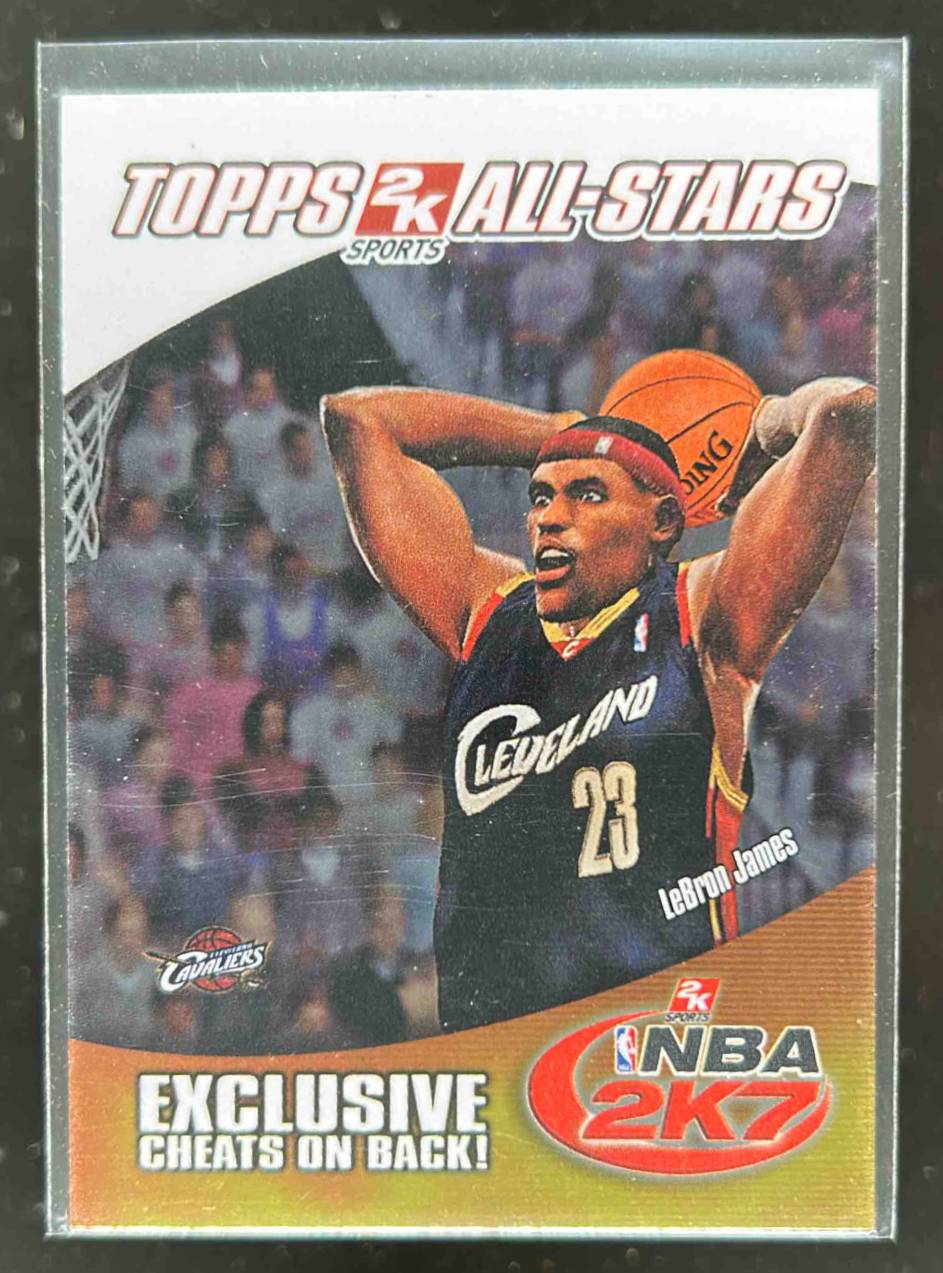 Card image for 2006-07 TOPPS LEBRON JAMES 2K7 PROMOTION #4 CLEVELAND CAVALIERS
