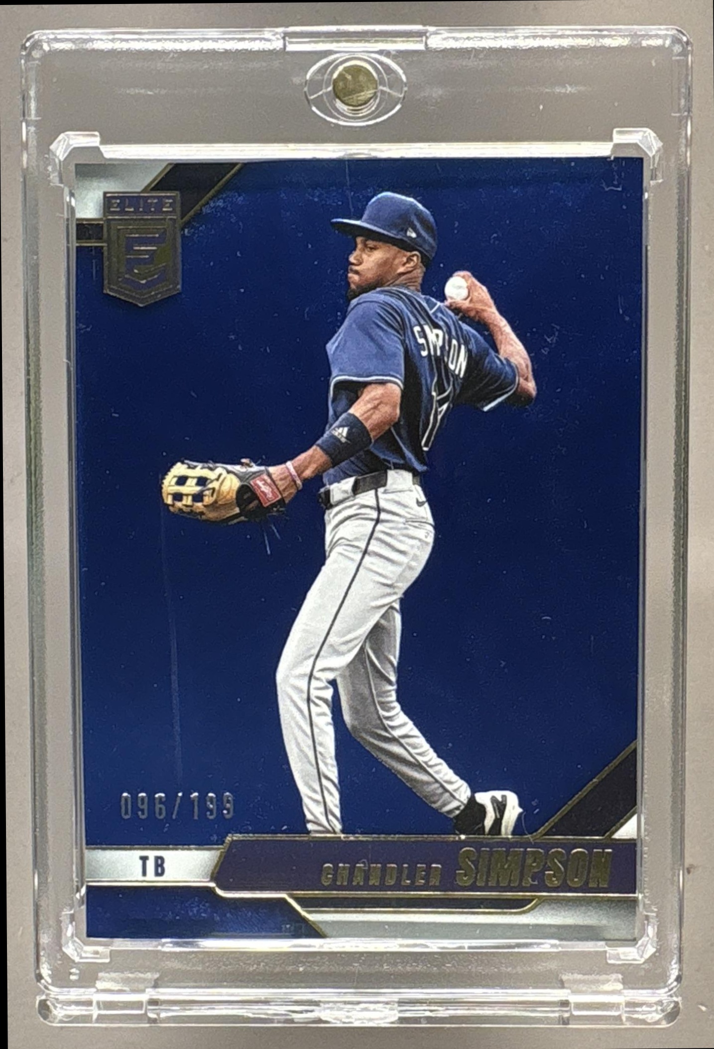 2026 PANINI DONRUSS ELITE CHANDLER SIMPSON #3 BLUE 96/199 RAYS