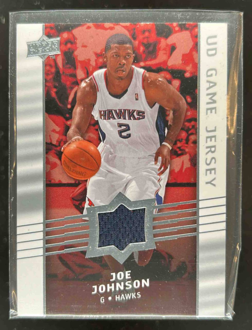 Card image for 2008-09 UPPER DECK JOE JOHNSON UD GAME JERSEYS #GA-JJ ATLANTA HAWKS
