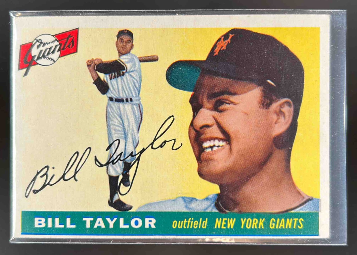 Card image for 1955 TOPPS BASEBALL BILL TAYLOR #53 NEW YORK GIANTS