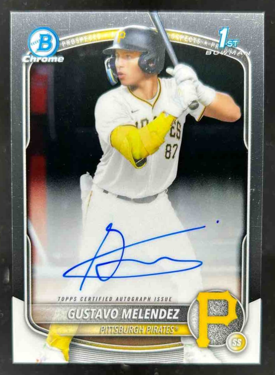 Card image for Gustavo Melendez 2025 Bowman Draft Chrome Prospect Auto
