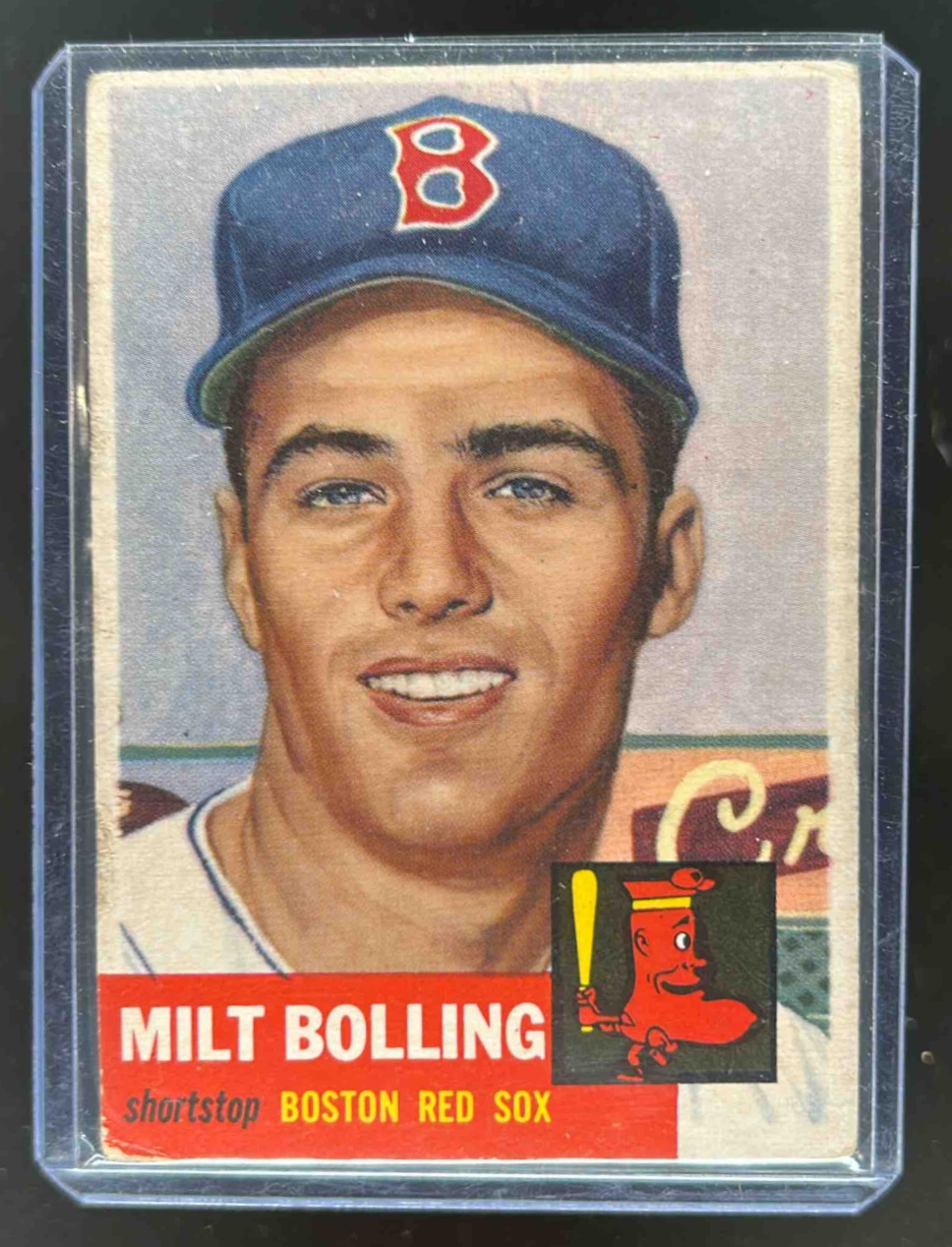 Card image for 1953 TOPPS BASEBALL MILT BOLLING #280 RC BOSTON RED SOX LAST CARD IN SET