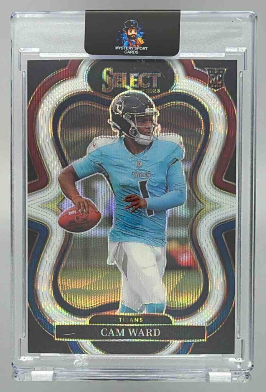Card image for 2025 Panini Select Cam Ward Suite Level Tri-Color Prizm /199 #326 RC Titans