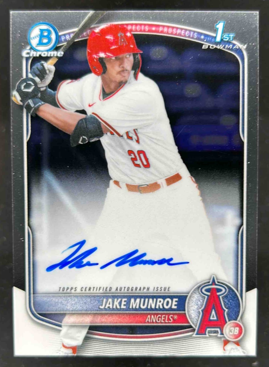 Card image for Jake Munroe 2025 Bowman Draft Chrome Prospect Auto