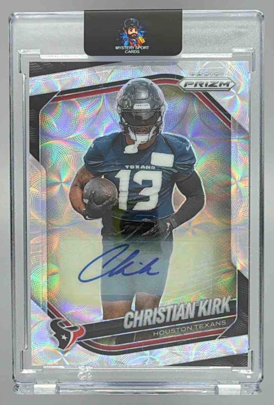 Card image for 2025 Panini Football Prizm Christian Kirk Choice Auto /100 #3 Houston Texans