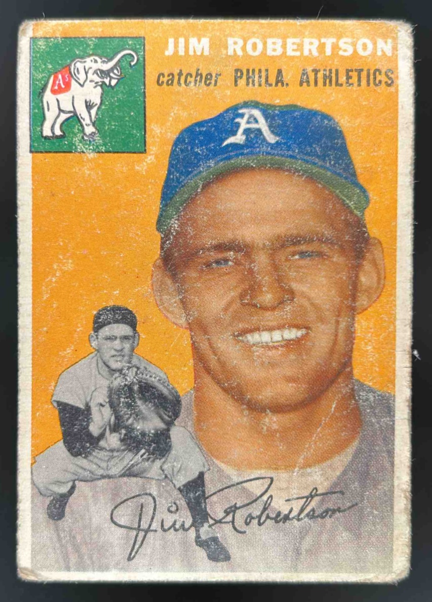 Card image for 1954 TOPPS BASEBALL JIM ROBERTSON #149 RC